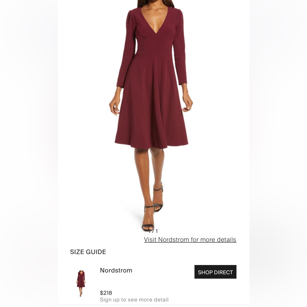 Dress The Population - Catrine Dress - Small - Nwt